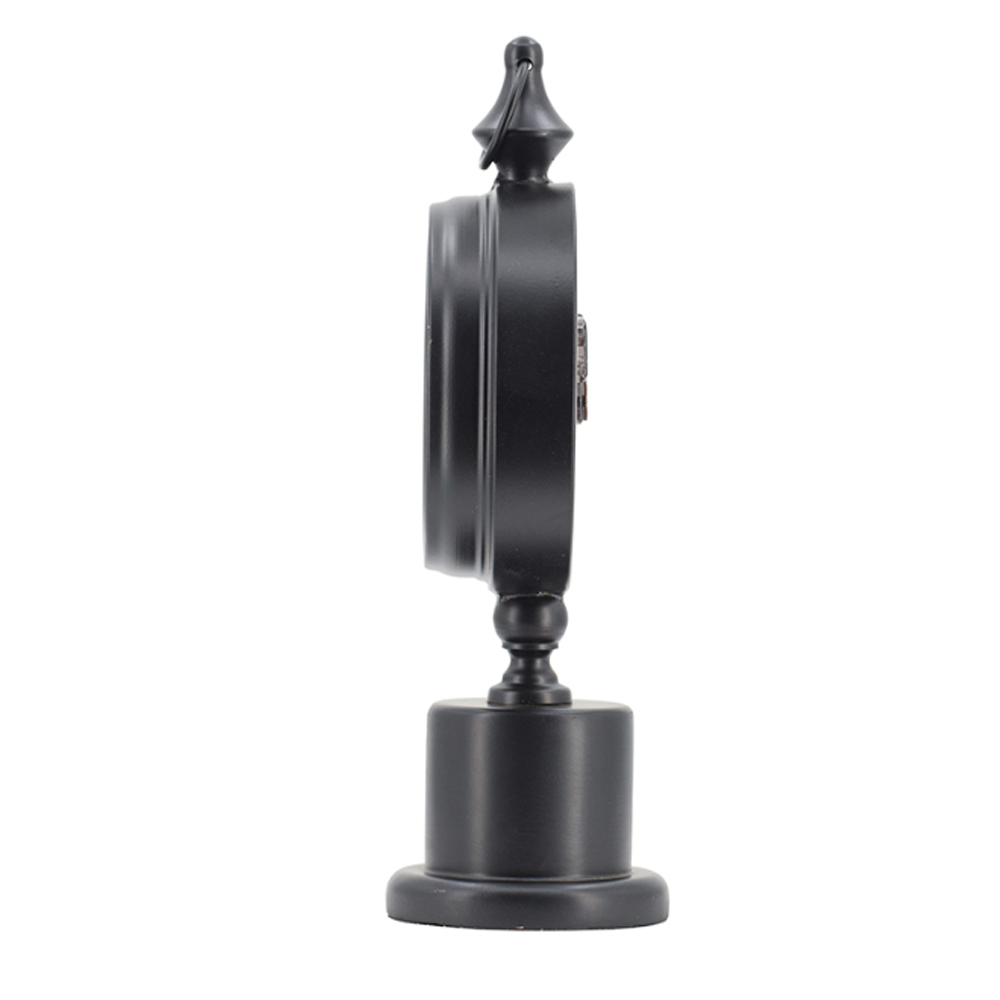 Artekko Clock Μαύρο Μεταλλικό Επιτραπέζιο Ρολόι (15.5x10.9x37.1)cm