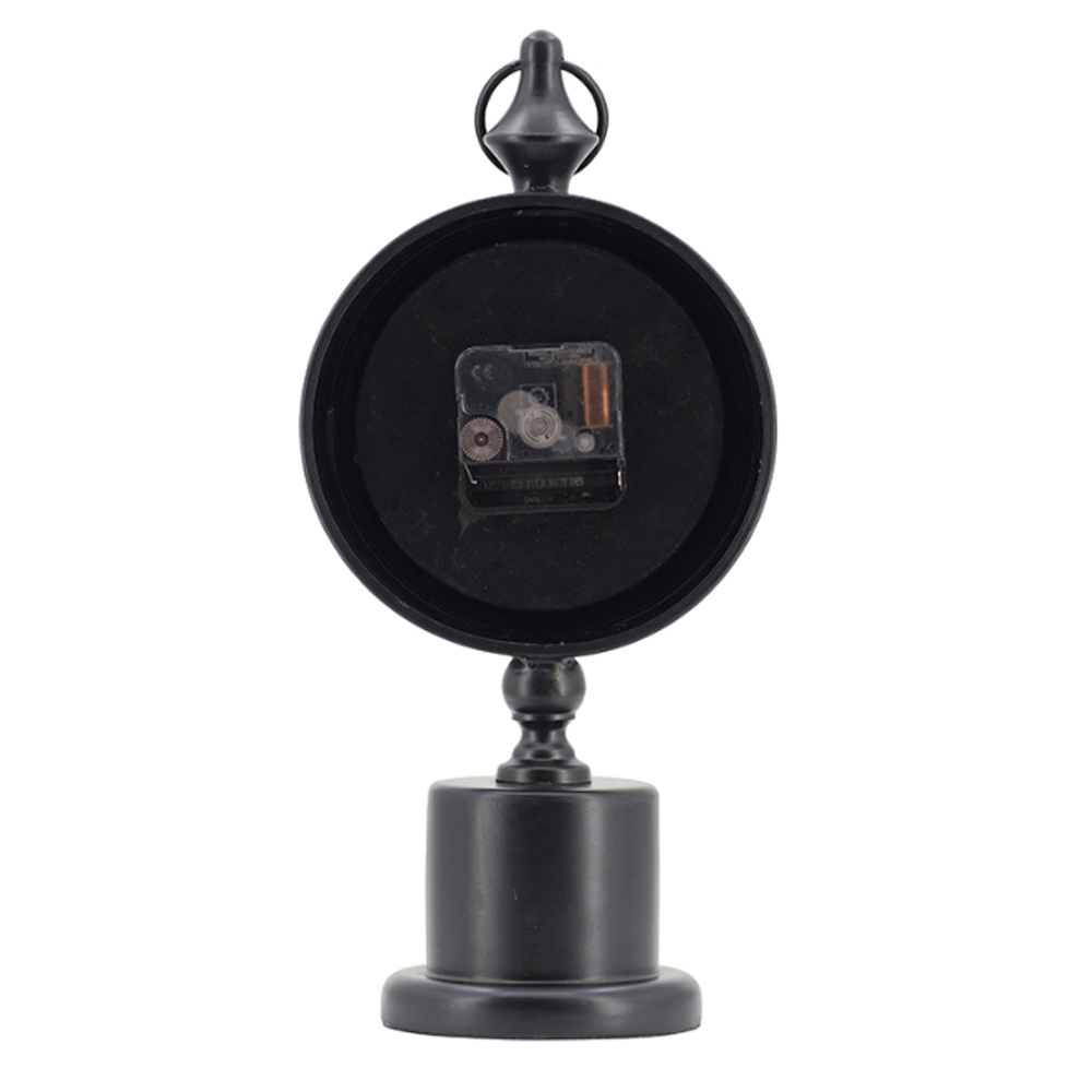 Artekko Clock Μαύρο Μεταλλικό Επιτραπέζιο Ρολόι (15.5x10.9x37.1)cm