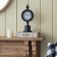 Artekko Clock Μαύρο Μεταλλικό Επιτραπέζιο Ρολόι (15.5x10.9x37.1)cm
