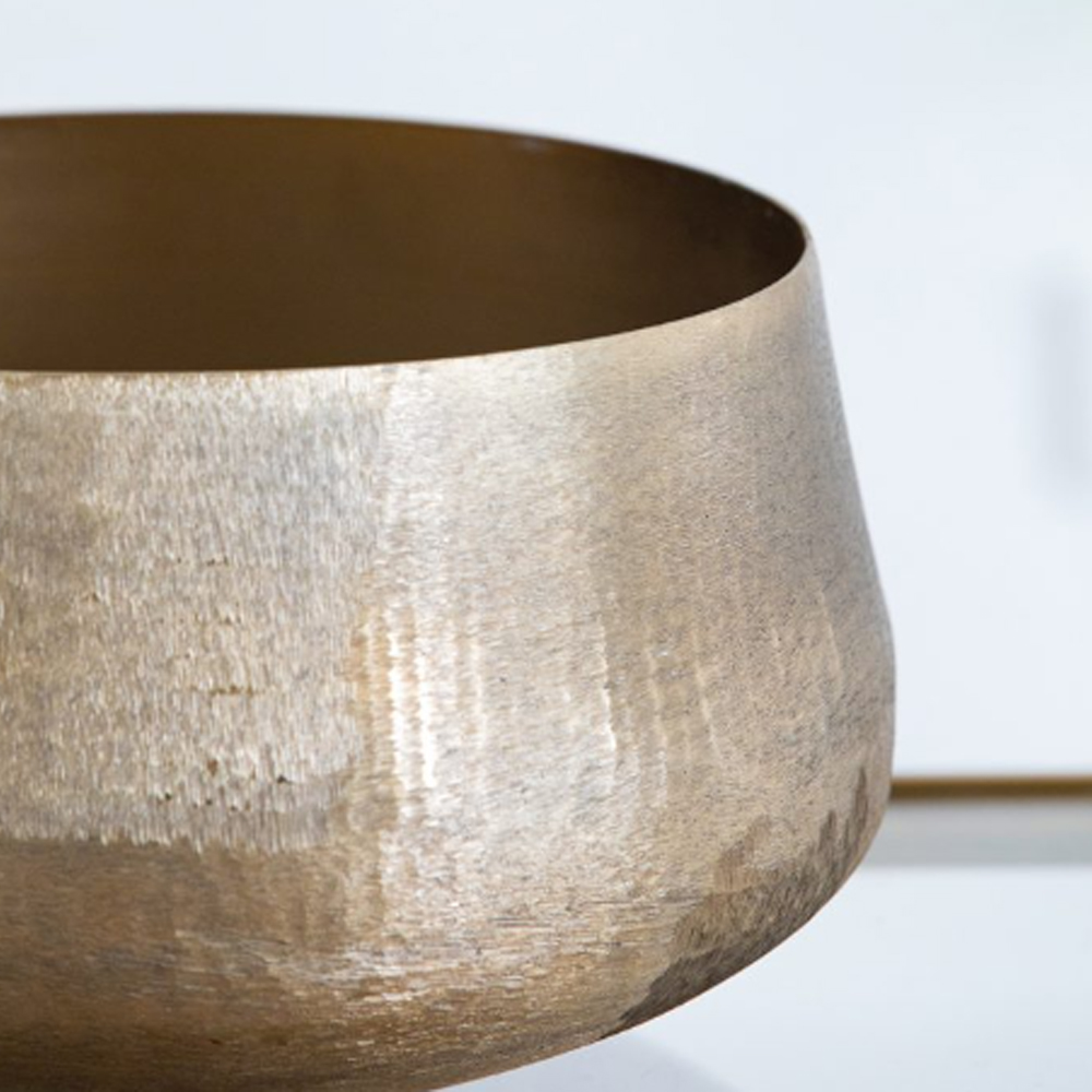 Artekko Trophy Χρυσά Μεταλλικά Διακοσμητικά Δοχεία Κασπώ (19.5x19.5x33)cm 2pcs