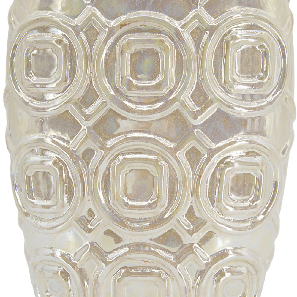 Artekko Shelby Μπεζ Κεραμικό Βάζο (23.1x9.4x40.4)cm