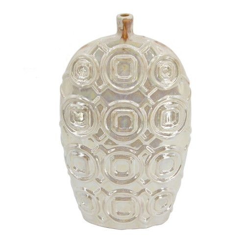 Artekko Shelby Μπεζ Κεραμικό Βάζο (23.1x9.4x40.4)cm