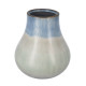 Artekko Silk Διακοσμητικό Κεραμικό Βάζο σε Μπεζ και Μπλε Αποχρώσεις (23x23x25.5)cm