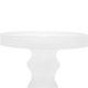 Artekko Frosted Γυάλινο Λευκό Κηροπήγιο (13x13x35.5)cm 2psc