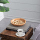 Artekko Woody Ξύλινο Μπολ σε Φυσική Απόχρωση (25x25x8)cm (20x20x7.5)cm (15x15x6.5)cm 3pcs
