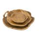 Artekko Woody Ξύλινο Μπολ σε Φυσική Απόχρωση (40x40x8)cm (30x30x8)cm (21x21x6.5)cm 3pcs