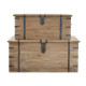 Artekko 720-1298-WHITEΜπαούλα ξύλινα σε πατίνα Σετ/2 (101x44x46)cm (83x33x36)cm