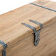 Artekko 720-1298-WHITEΜπαούλα ξύλινα σε πατίνα Σετ/2 (101x44x46)cm (83x33x36)cm