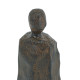 Artekko Figurine Καφέ Διακοσμητικό Γλυπτό Ανθρώπου από Ρητίνη (10x8.2x35)cm