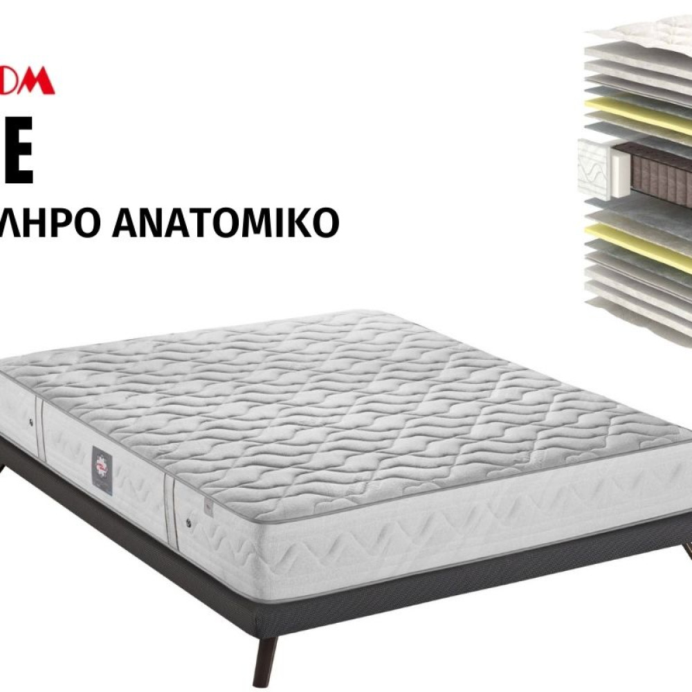 Linea Strom Fame Ανατομικό/Ημίσκληρο Στρώμα 160x200x24cm με Ανεξάρτητα Ελατήρια