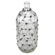 Artekko Clear Βάζο Διάφανο Γυάλινο με Μεταλλικό Πλέγμα (18x18x46)cm