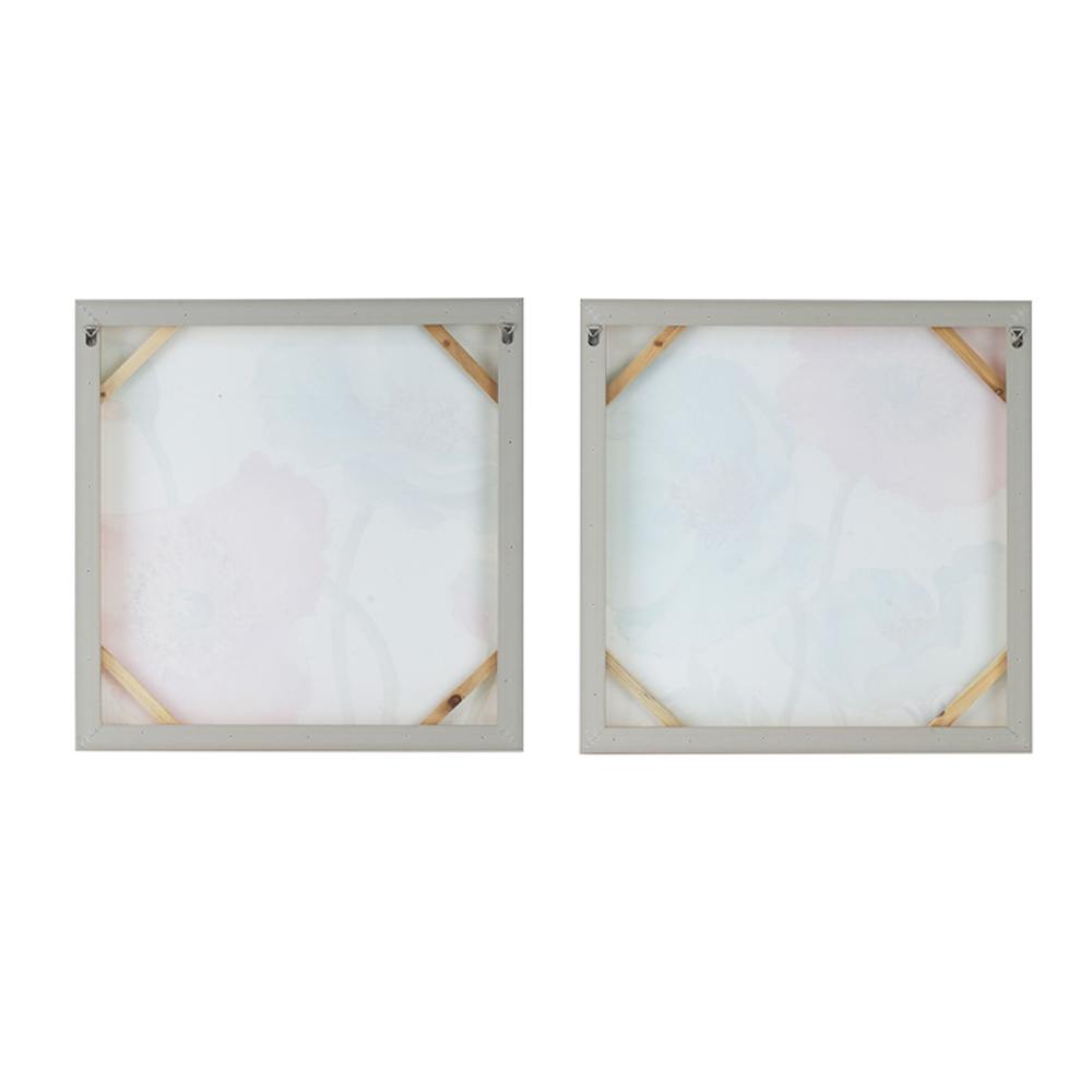 Artekko 82747-DS Glitter Πίνακας Καμβάς με Κορνίζα Ξύλο Καμβάς Πολύχρωμο (60x3.5x60)cm Σετ/2
