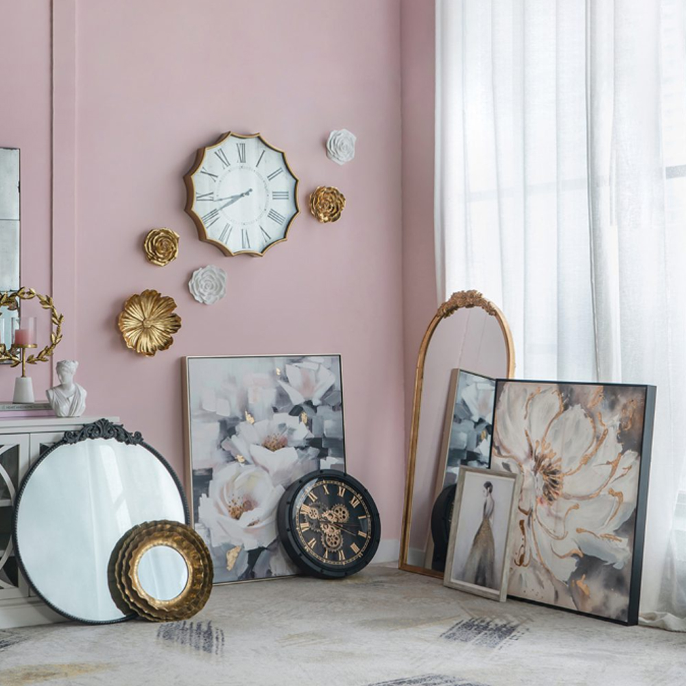 Artekko Glitter Πολύχρωμος MDF Πίνακας σε Καμβά με Μαύρη Κορνίζα (92x5.2x92)cm