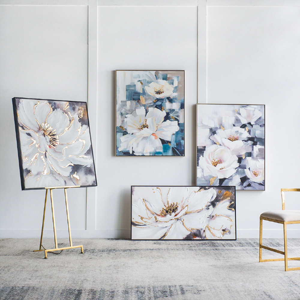 Artekko Glitter Πολύχρωμος MDF Πίνακας σε Καμβά με Μαύρη Κορνίζα (92x5.2x92)cm