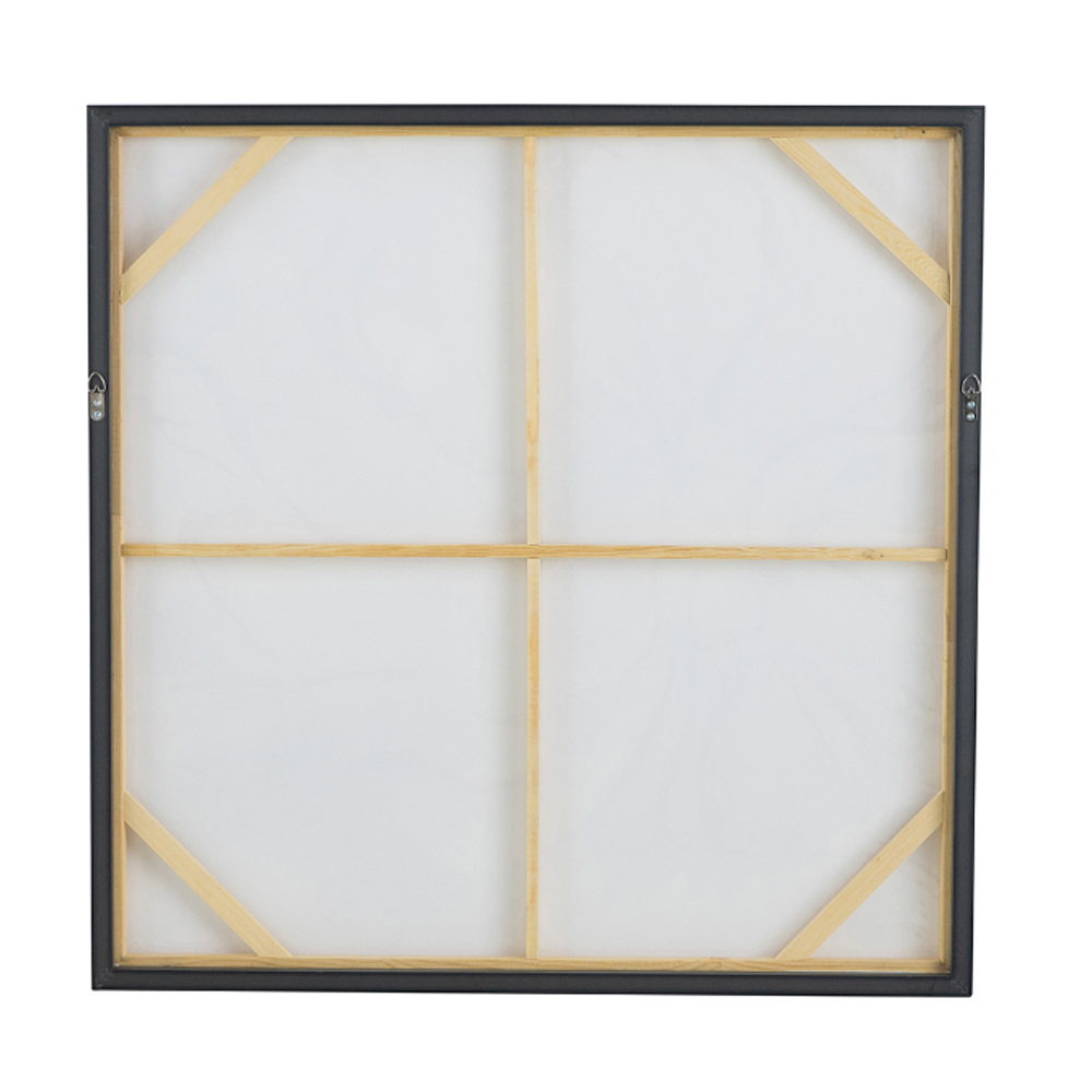 Artekko Glitter Πολύχρωμος MDF Πίνακας σε Καμβά με Μαύρη Κορνίζα (92x5.2x92)cm
