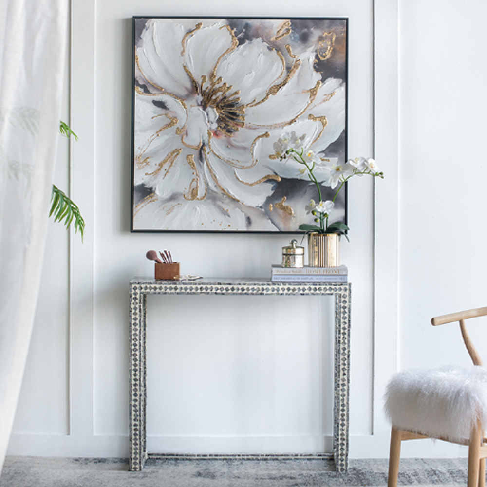 Artekko Glitter Πολύχρωμος MDF Πίνακας σε Καμβά με Μαύρη Κορνίζα (92x5.2x92)cm