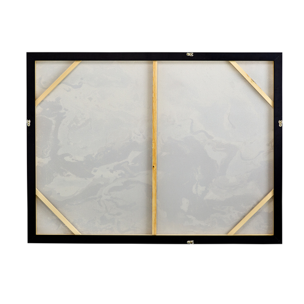 Artekko Glitter Πολύχρωμος MDF Πίνακας σε Καμβά με Κορνίζα (120x3.7x90)cm