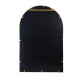 Artekko83630-GOLD-DS Celine Καθρέπτης Τοίχου Μέταλλο/Γυαλί Χρυσό (91.5x61x2.5)cm