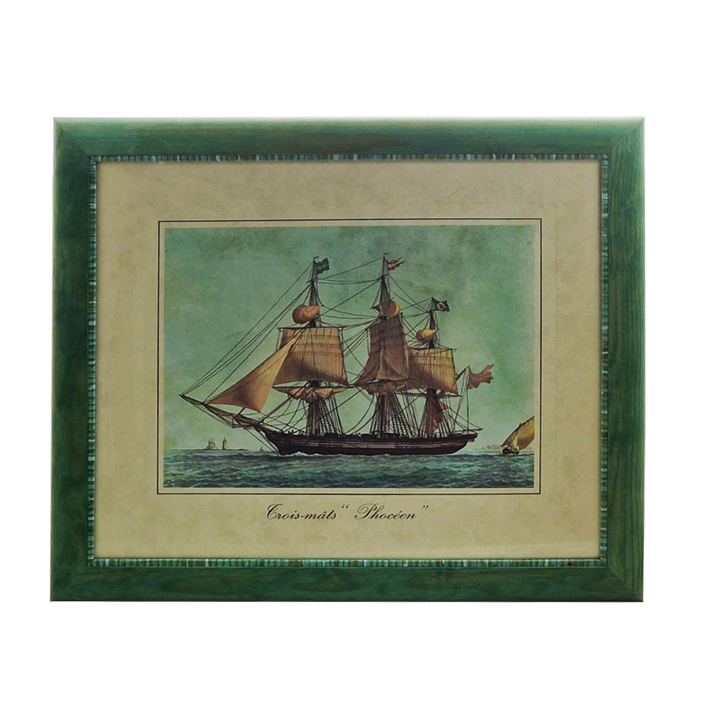 Artekko Artwork Trois-Mats Phoceen Κάδρο η Γαλέρα του Ναπολέοντα 2 pcs (58x48x2)cm
