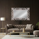 Artekko Mirroki Ξύλινος Λευκός Πατίνα Σκαλιστός Καθρέπτης Τοίχου (100x70)cm