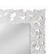 Artekko Mirroki Ξύλινος Λευκός Σκαλιστός Καθρέπτης Τοίχου (150x100)cm