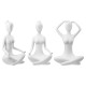 Φιγούρα Woman "Meditation" Πολυμερές Λευκό PU 2 Pcs. Assorted 16x12X29cm