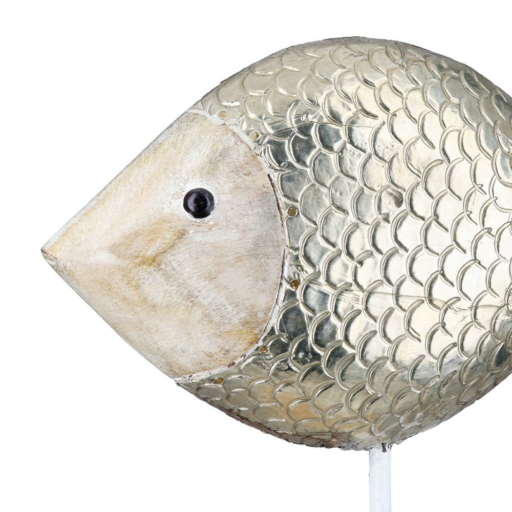 Stand Relief Fish Mango Wood Φυσικά Χρώματα 29X9X34Cm 29X9X34Cm