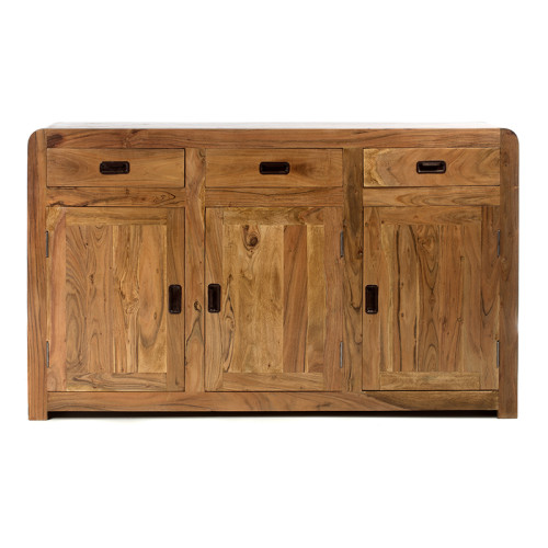 Artekko Attari Ξύλινος Μπουφές σε Μελί Απόχρωση (150x40x90)cm